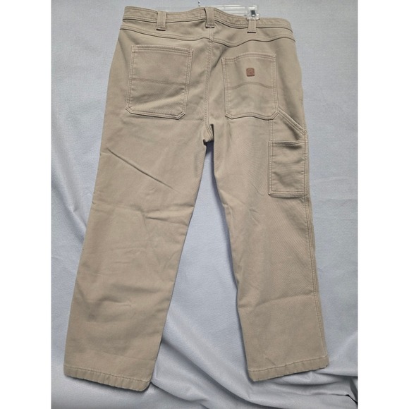 Coleman Men's Khaki Carpenter Pants Size 40x30 Cotton Blend Work Cargo - Picture 2 of 9